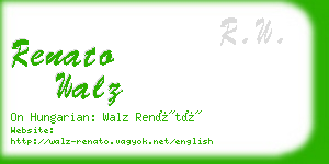renato walz business card